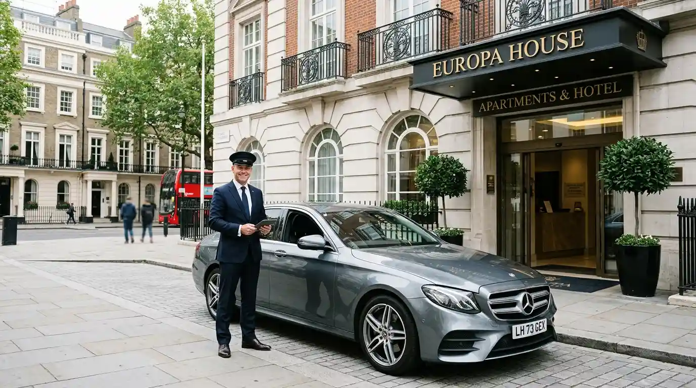 Europa House Apartments Taxi to London City Airport