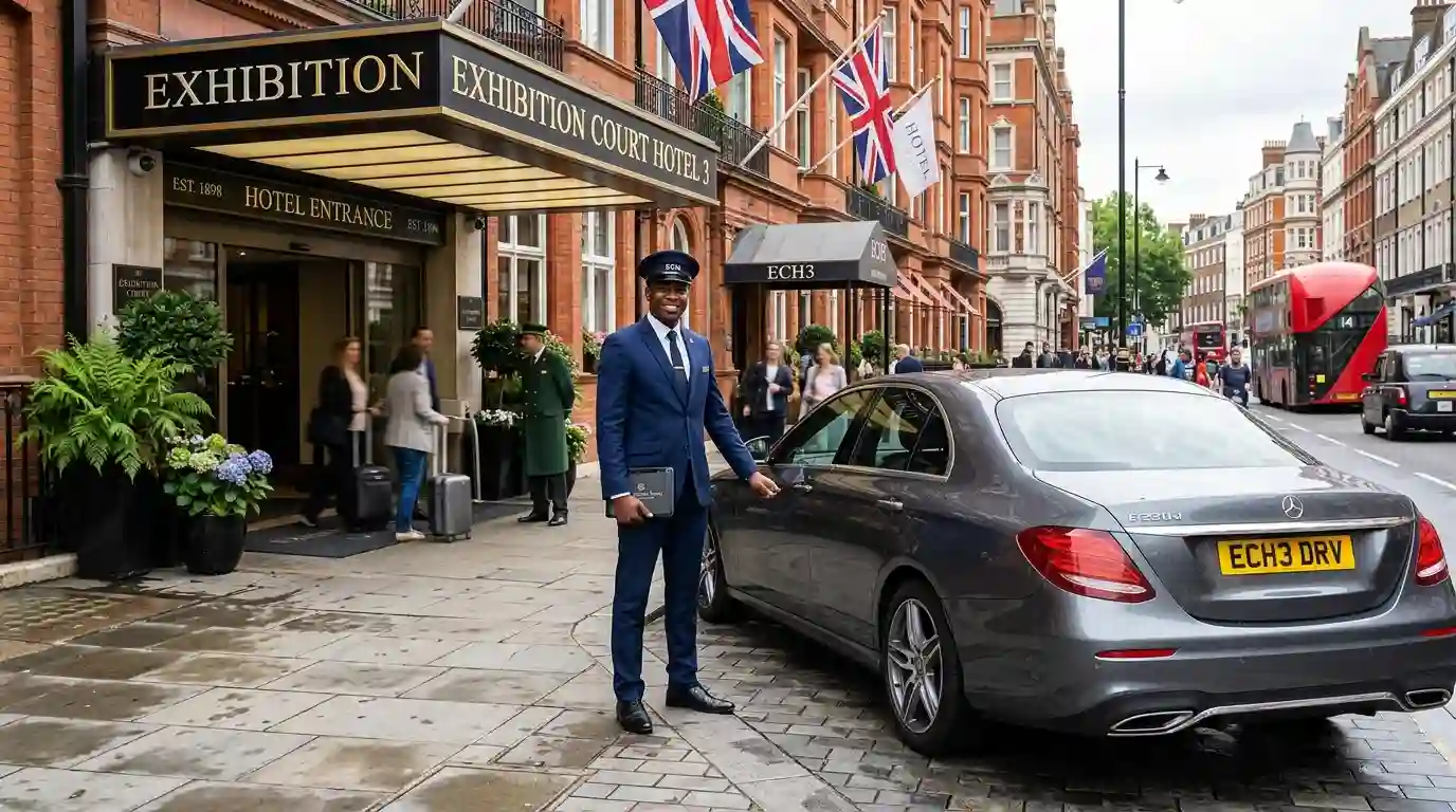 Exhibition Court Hotel 3 Taxi to London City Airport