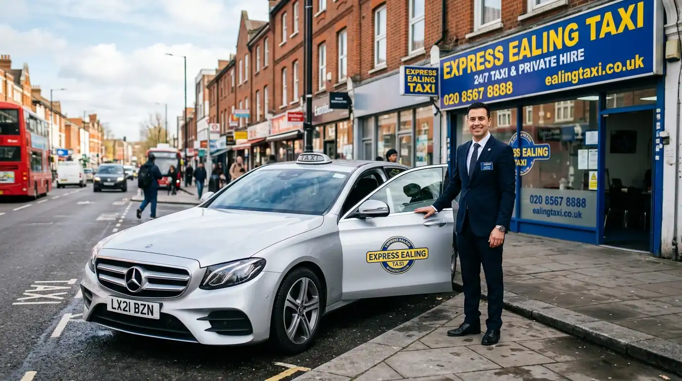 Express Ealing Taxi to London City Airport Transfer Services