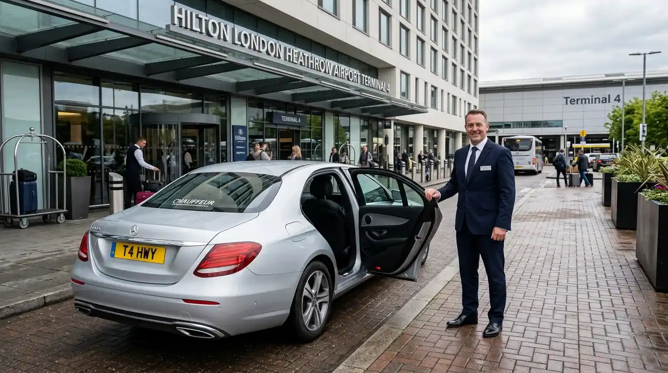 Hilton Heathrow T4 Hotel Taxi to London City Airport Transfer
