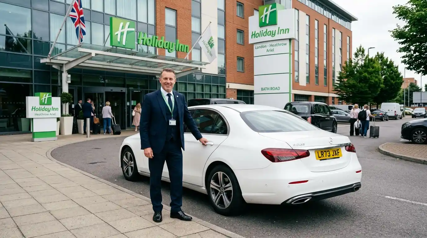 Holiday Inn Heathrow Bath Road to London City Taxi Transfer