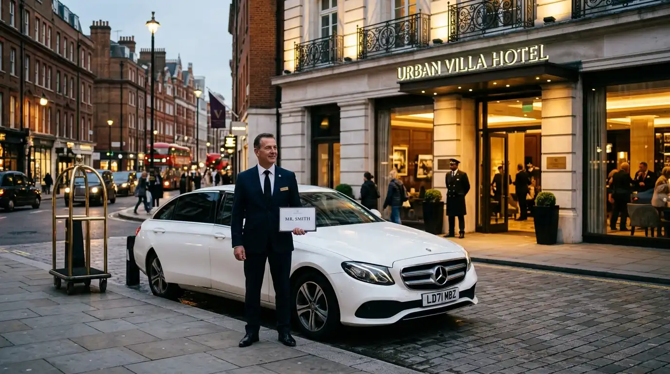 Hotel transport from URBAN VILLA to London City Airport