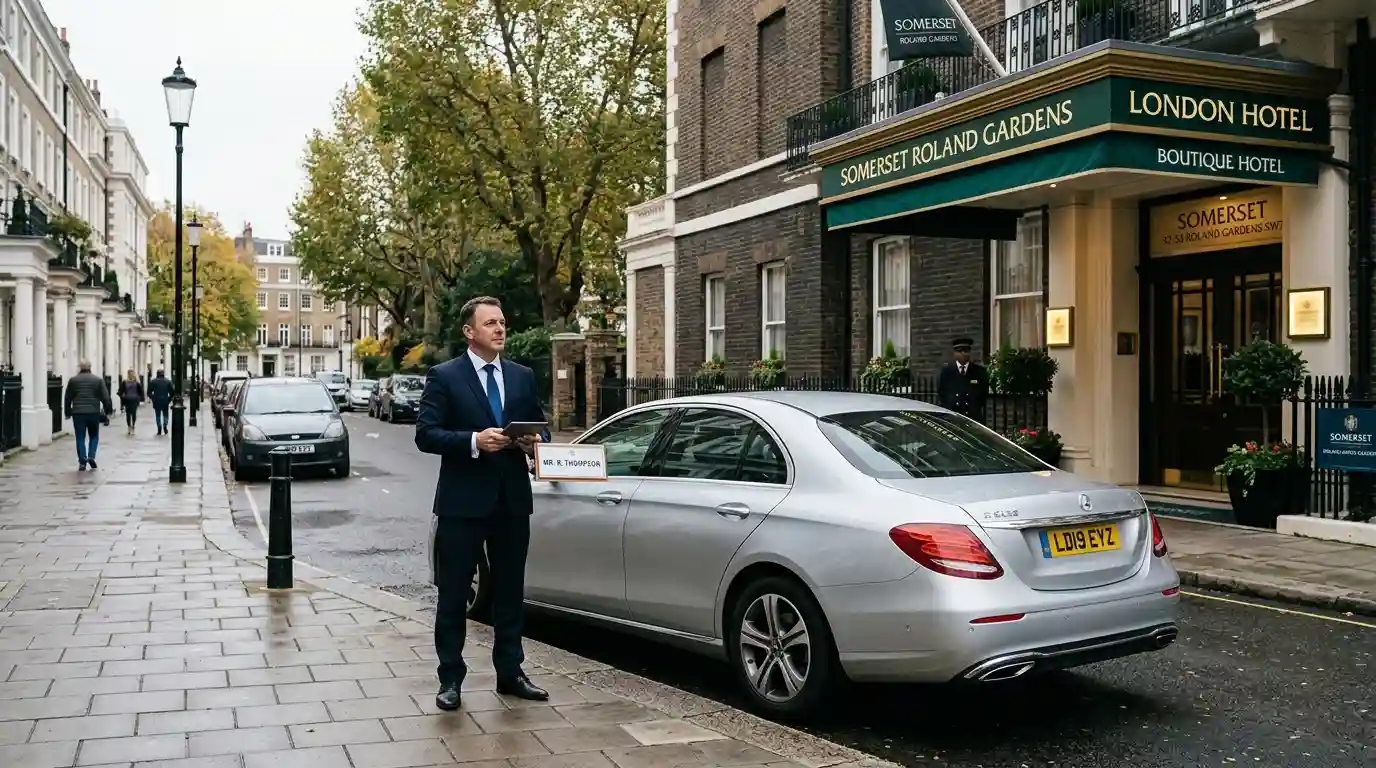 Somerset Roland Gardens Taxi Transfer to London City Airport