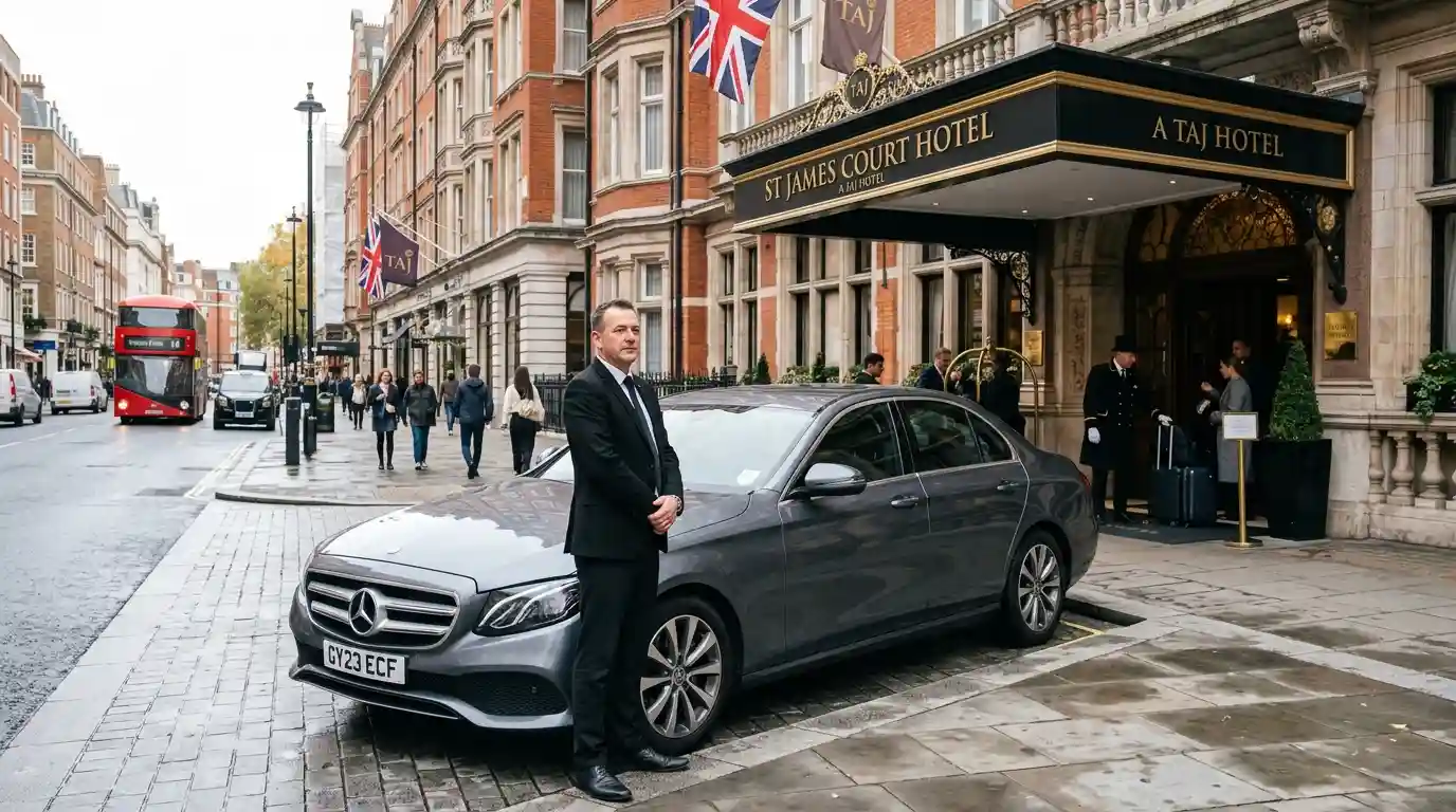 St James Court Hotel Taxi Transfer to London City Airport