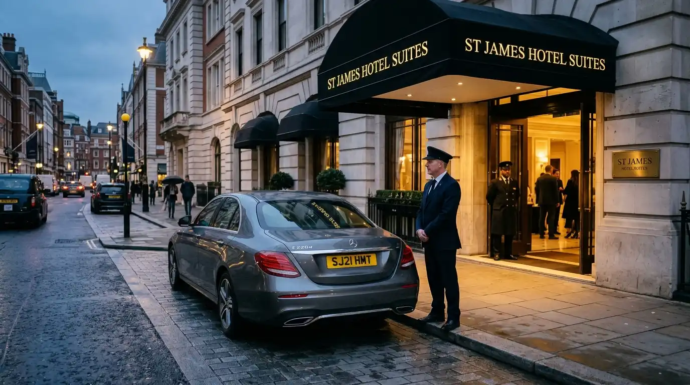 St James Hotel Suites Taxi Transfer to London City Airport