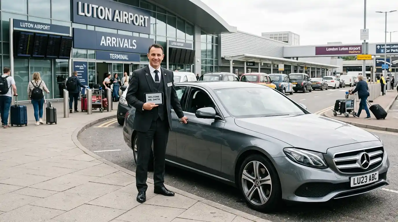 Luton Airport to CR3 Caterham Taxi Transfer Service