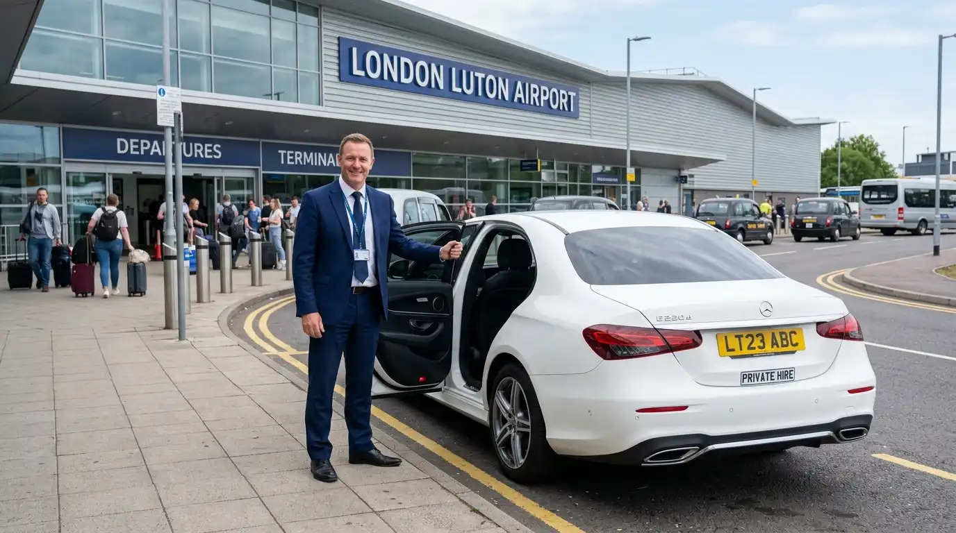 LU2 Luton Airport to CR8 Purley Taxi Transfer Service