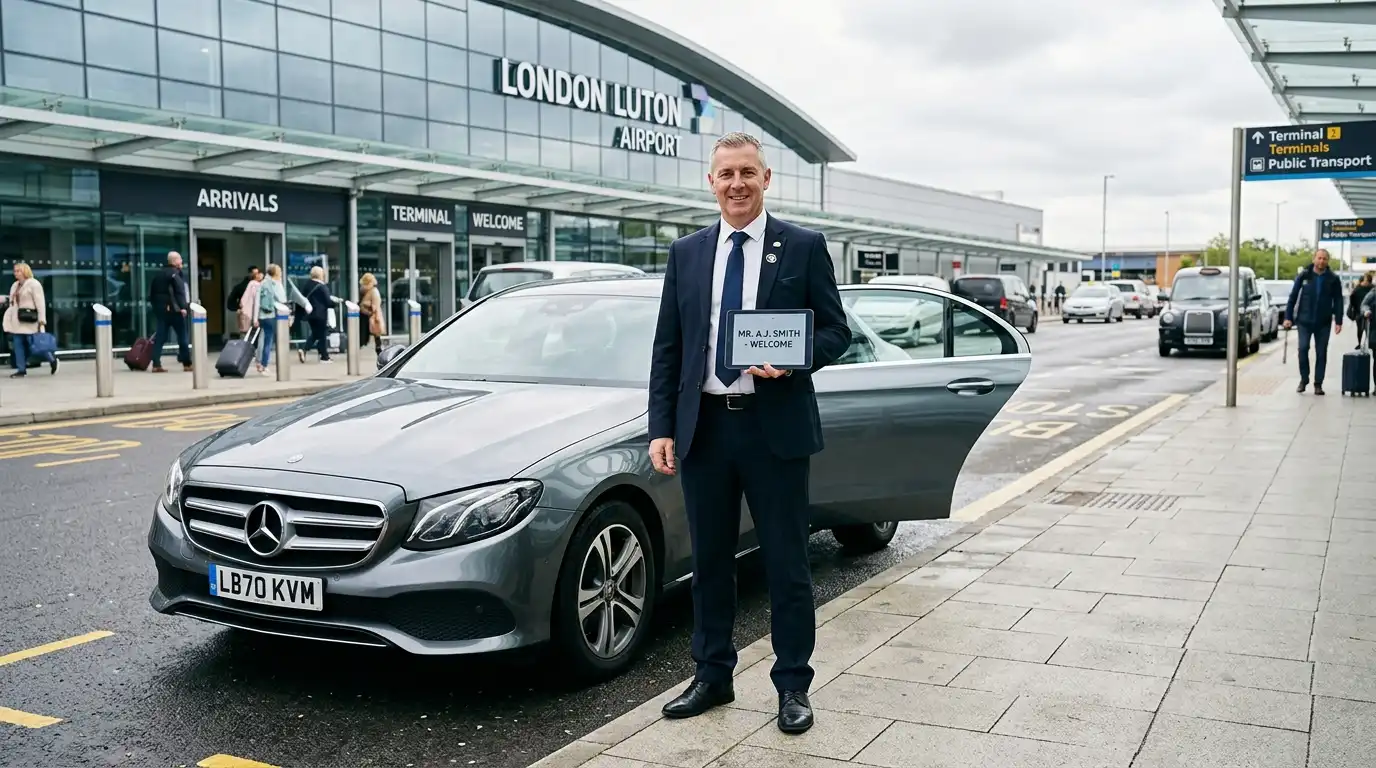 LU2 Luton Airport to Sutton SM1 Taxi Transfer Service