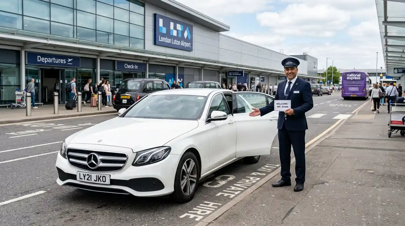 LU2 Luton Airport to DA15 Willersley Taxi Transfer