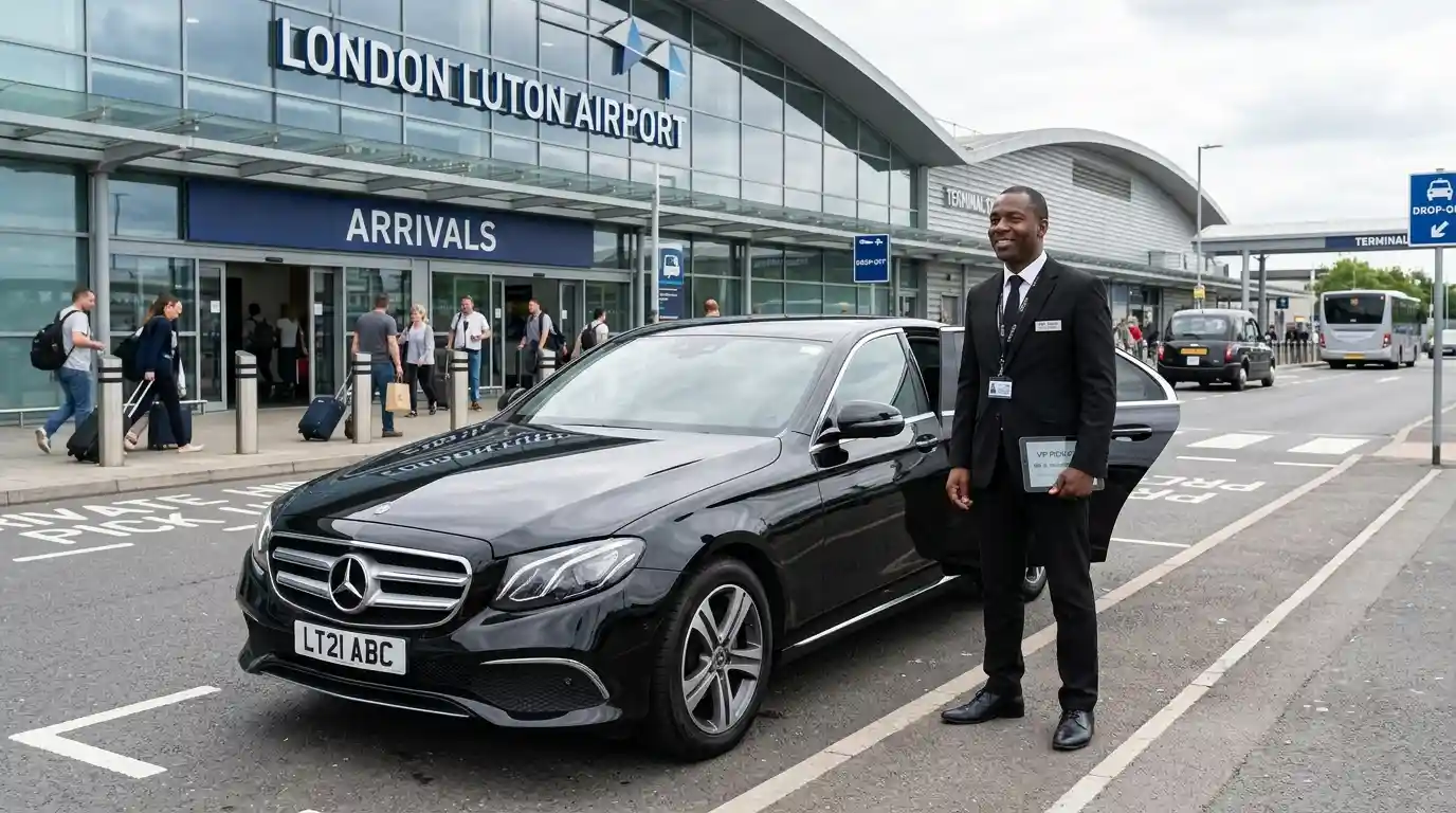LU2 Luton Airport to KT7 Thames Ditton Taxi Transfer