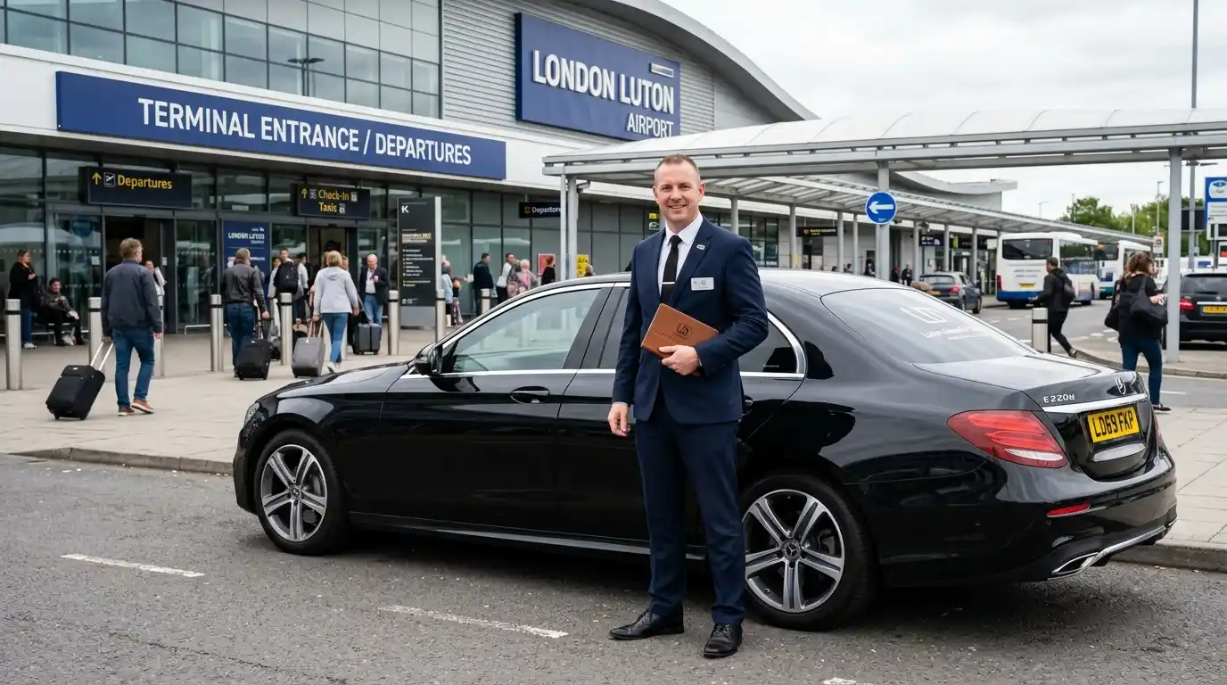 LU2 Luton Airport to KT9 Chessington Taxi Transfer Service