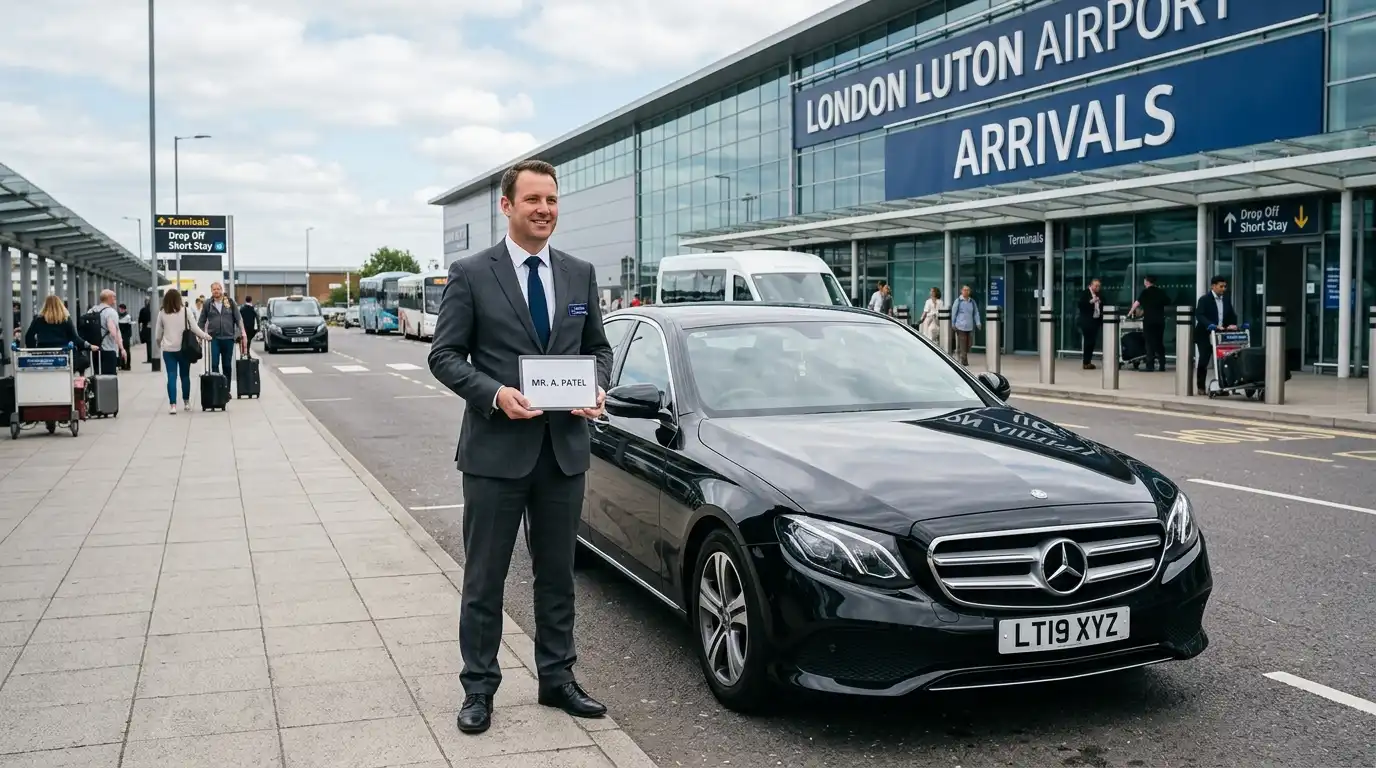 LU2 Luton Airport to KT10 Esher Taxi Transfer Service