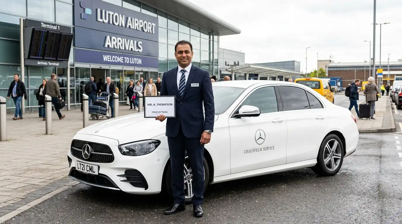 LU2 Luton Airport to KT14 West Byfleet Taxi Transfer 
