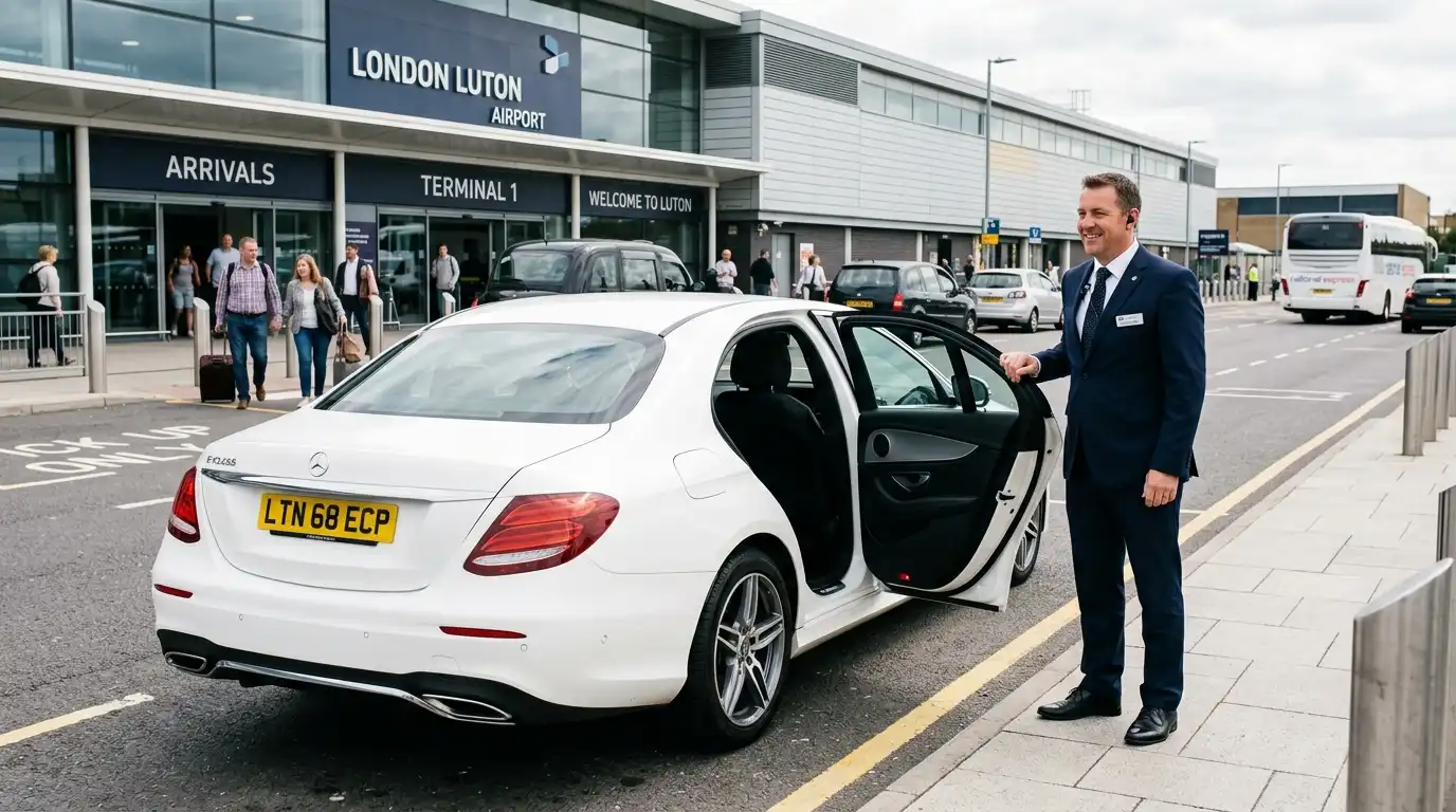 LU2 Luton Airport to KT15 Addlestone Taxi Transfer Service