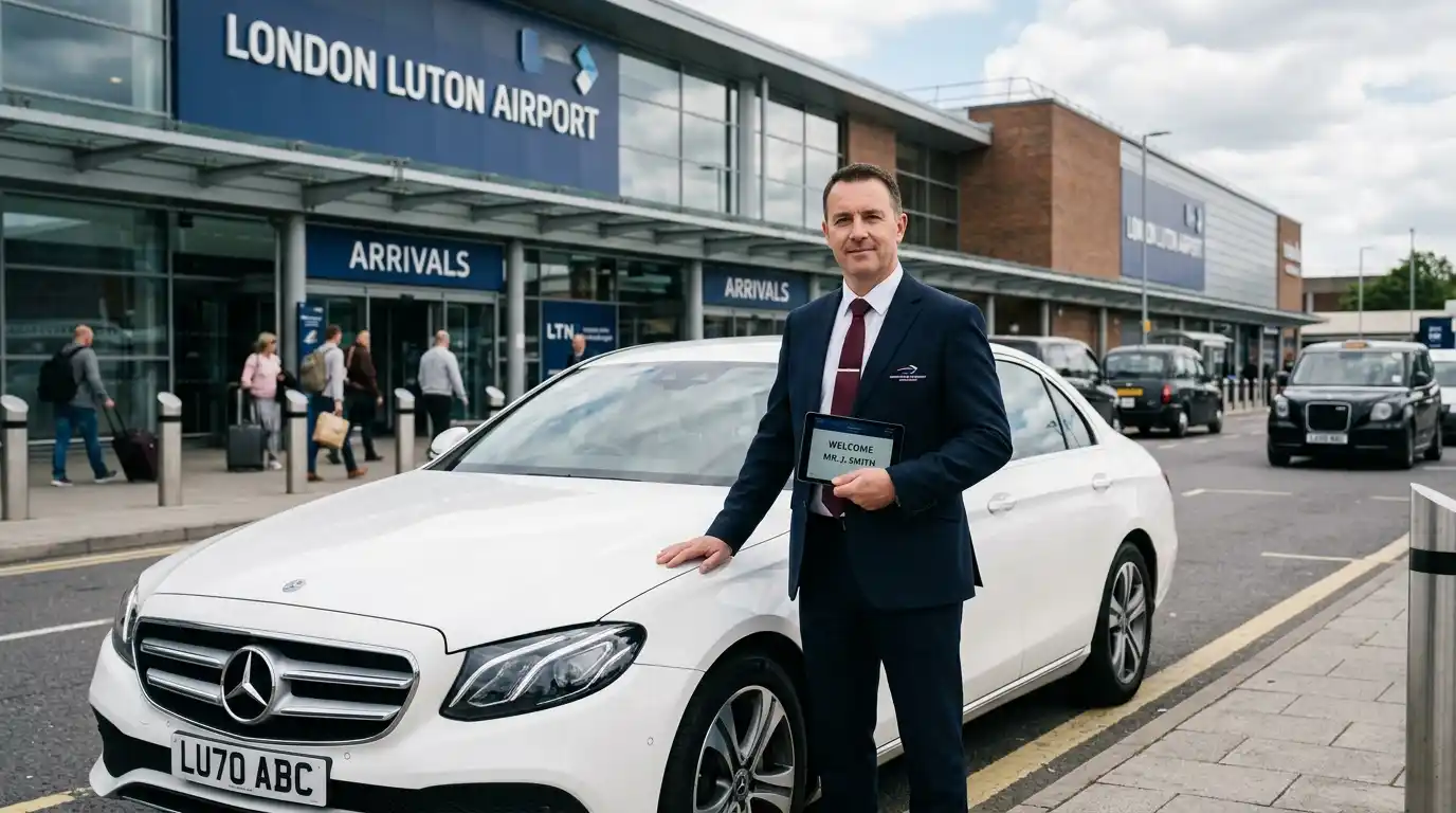 LU2 Luton Airport to KT17 Ewell Taxi Transfer Service