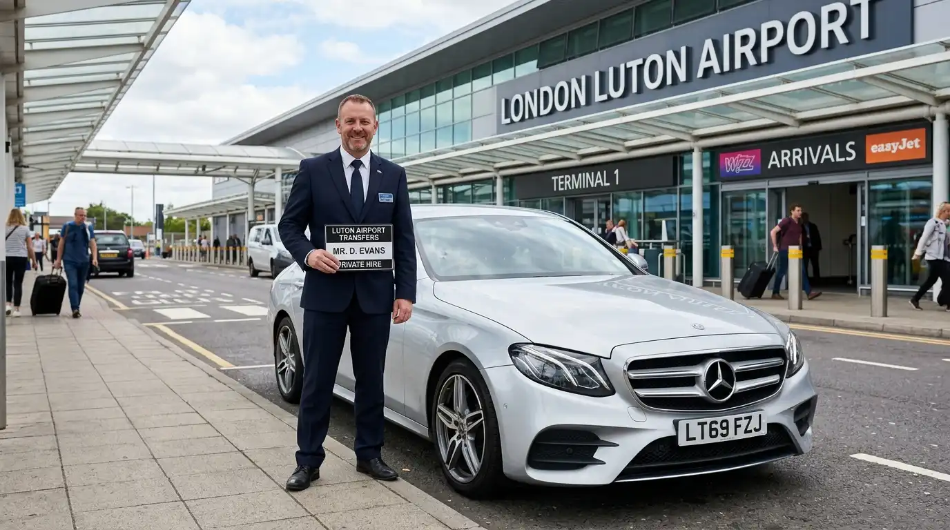 LU2 Luton Airport to KT18 Epsom Taxi Transfer Service
