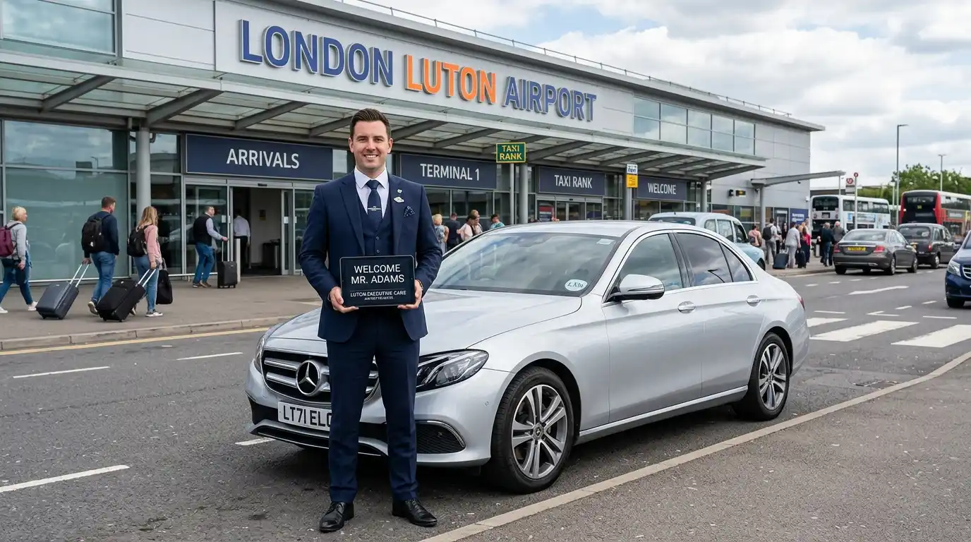 LU2 Luton Airport to KT22 Leatherhead Taxi Transfer Service