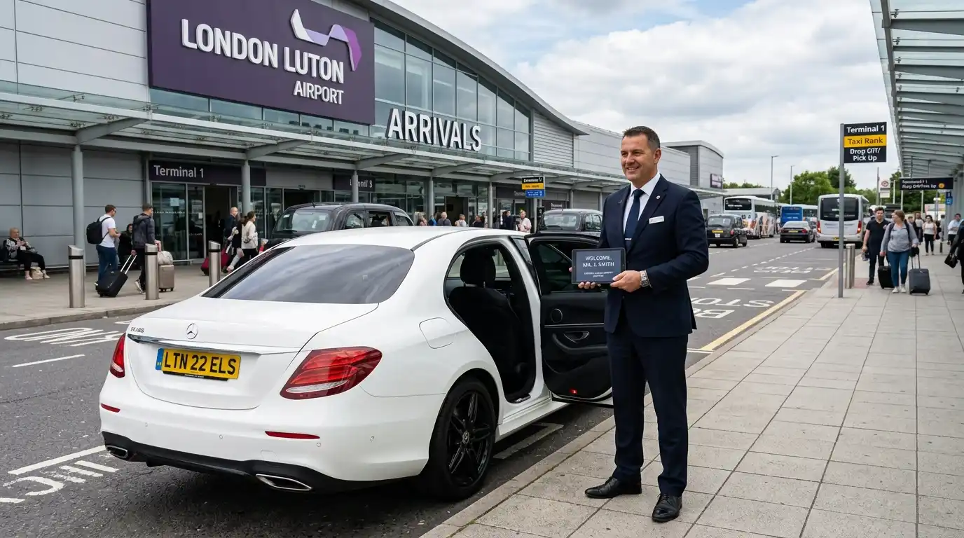 LU2 Luton Airport to TW10 Richmond Taxi Transfers