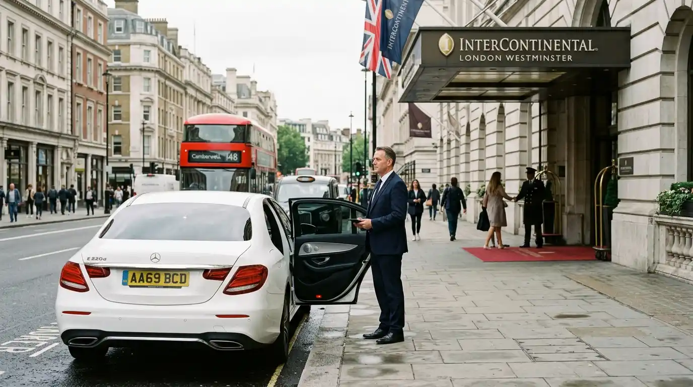 LU2 Luton Airport to Intercontinental Westminster Taxi