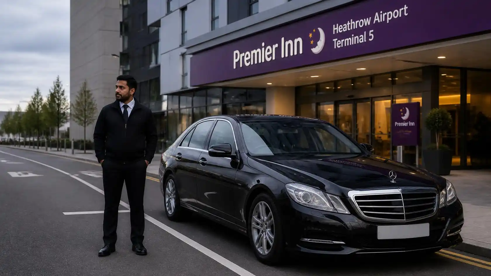 Premier Inn Heathrow Airport Terminal 5 Taxi Transfer to Luton