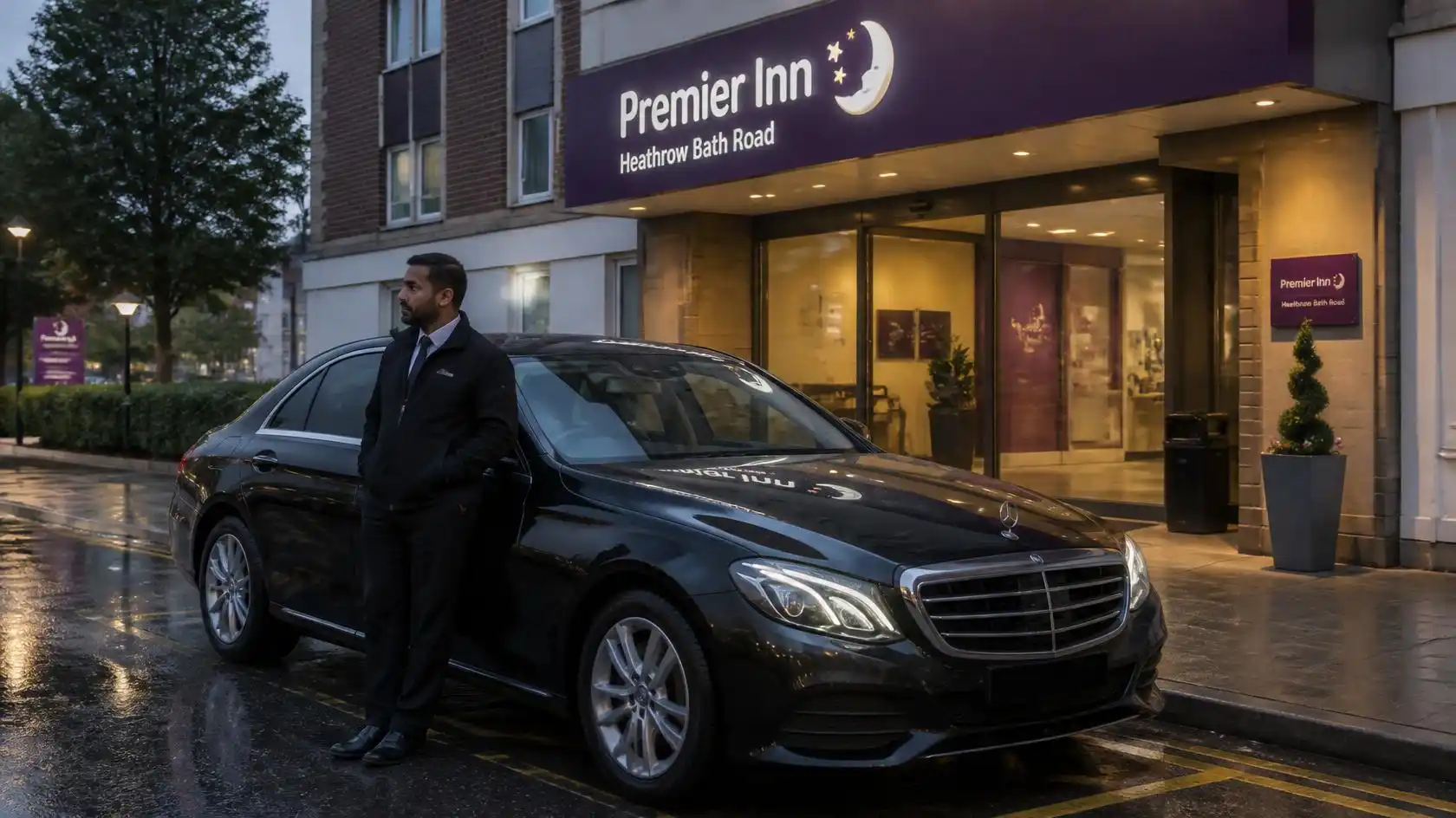 Premier Inn Heathrow Bath Road Taxi  Transfer Luton Airport