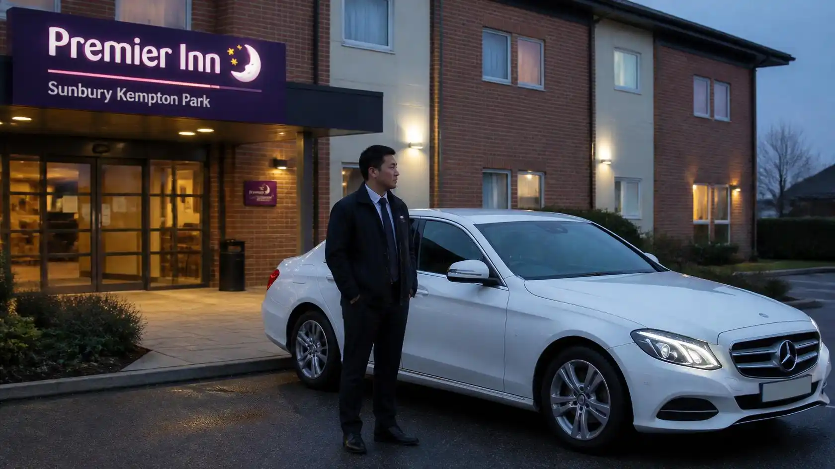 Premier Inn Sunbury Kempton Park Taxi Transfer to Luton