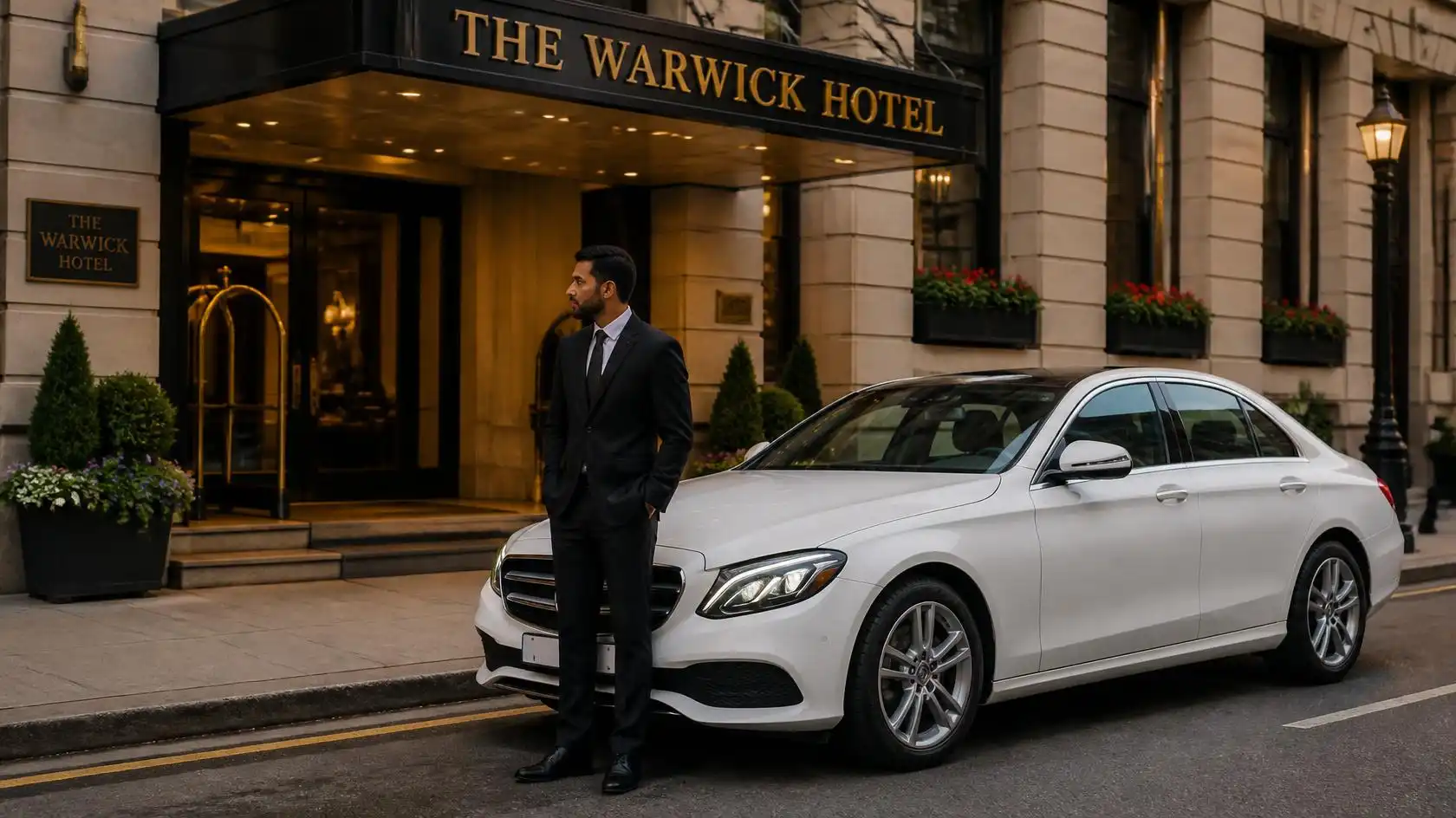 Warwick Hotel Taxi to Luton Airport Transfers