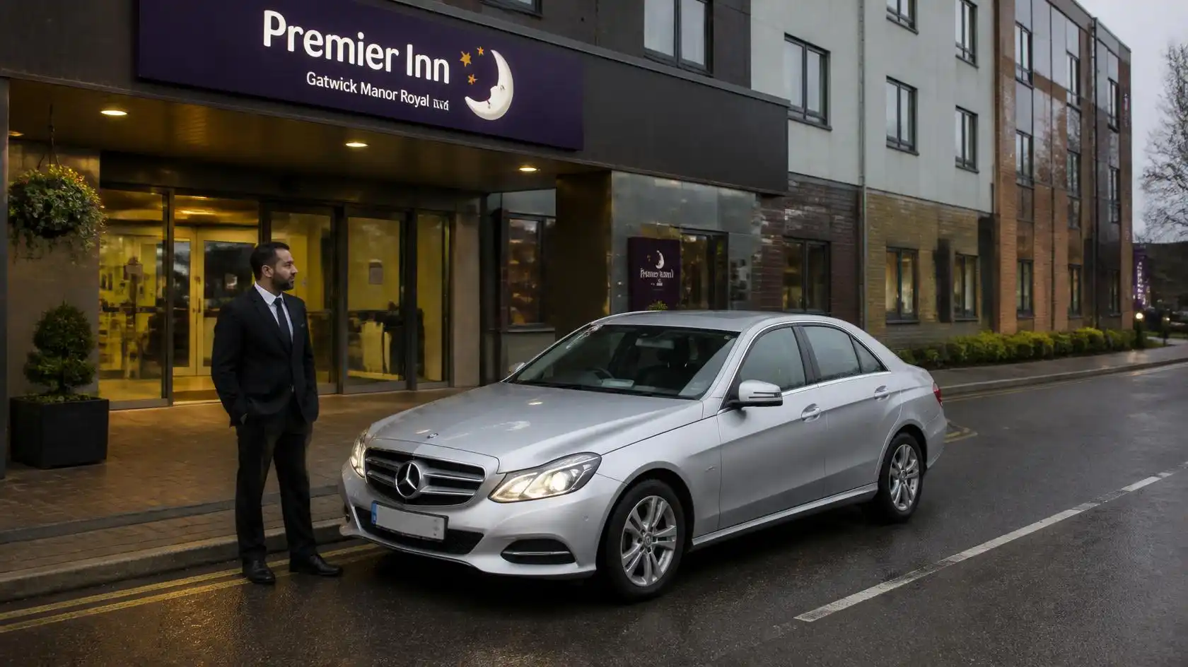 Premier Inn Gatwick Manor Royal Taxi Transfer to Luton