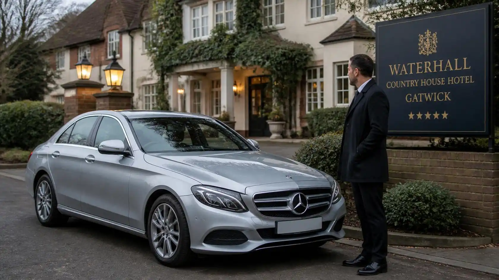Waterhall Country House Hotel Gatwick Taxi Transfer Luton