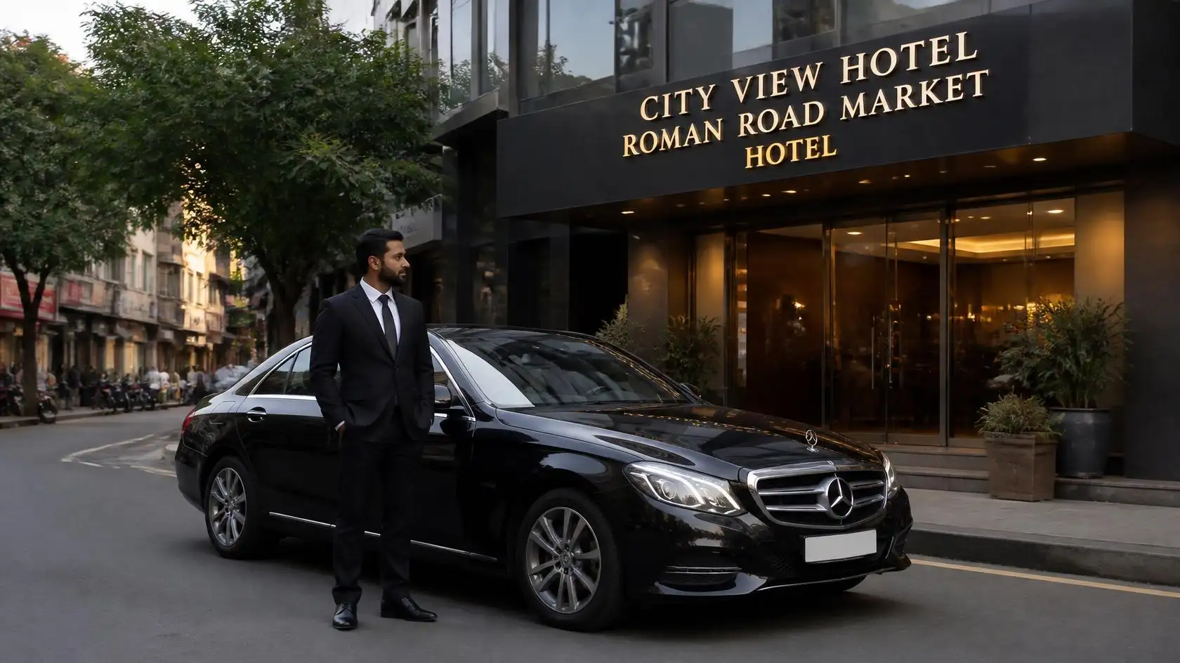 City View Hotel Roman Road Market Taxi Transfer to Southend