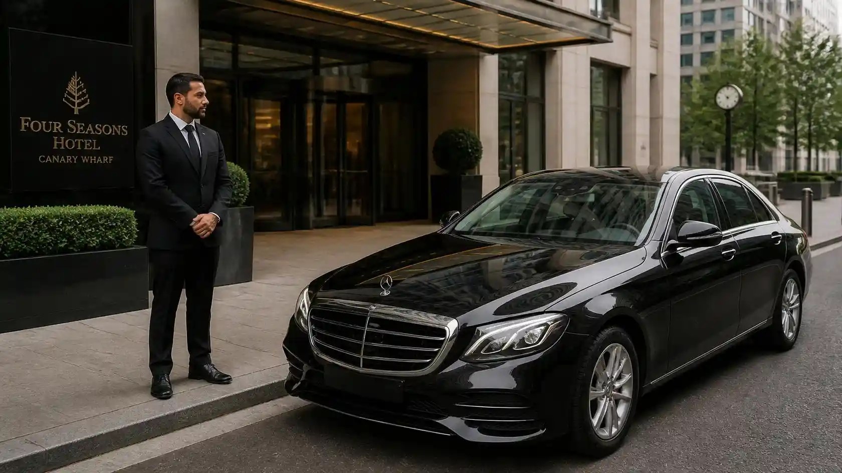 Four Seasons Hotel Canary Wharf Taxi Transfer to Luton Airport
