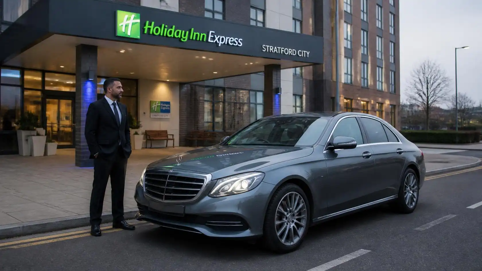 Holiday Inn Express Stratford City Taxi Transfer to Luton
