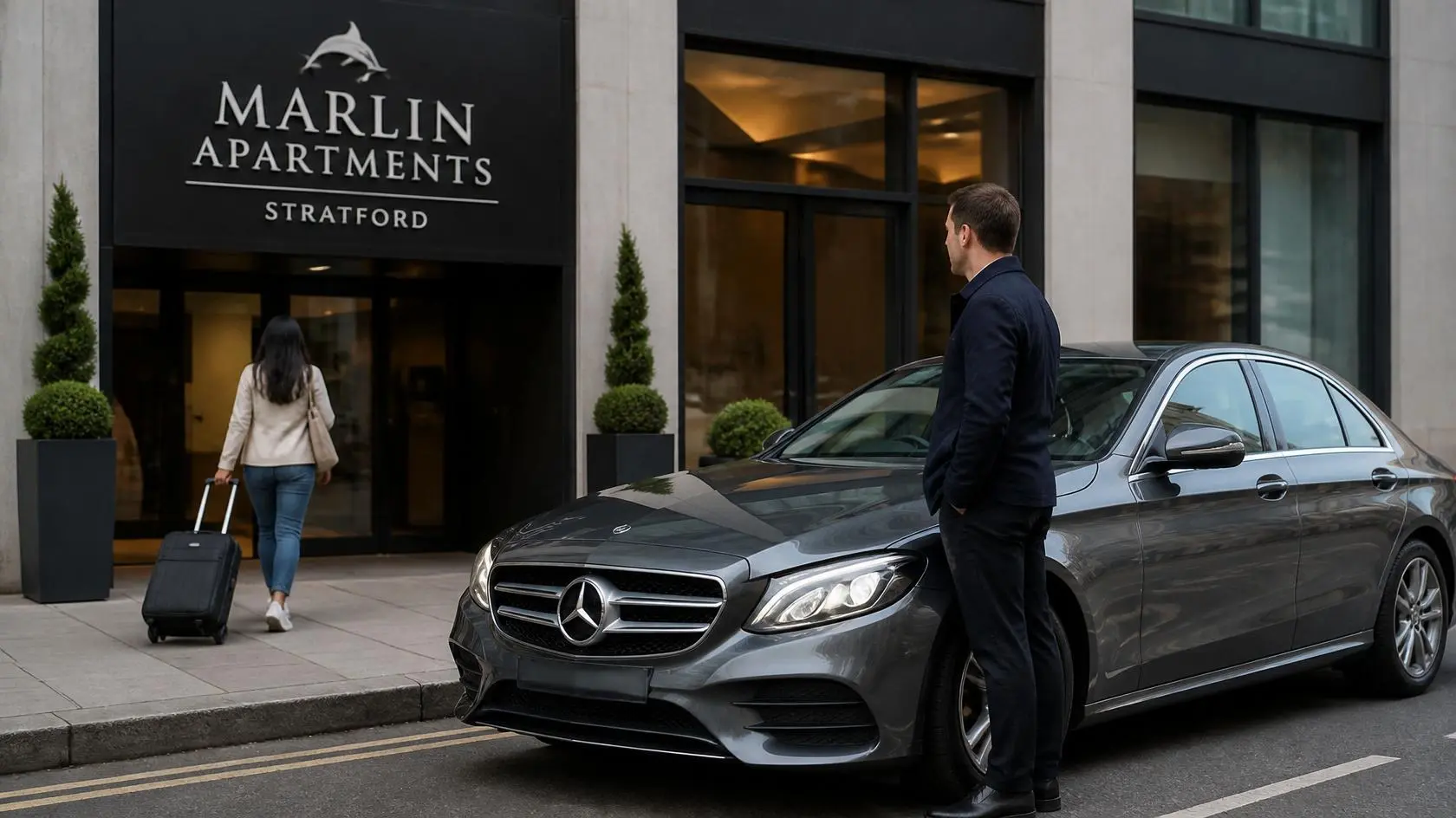 Marlin Apartments Stratford Taxi Transfer to Luton Airport